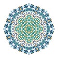 Mandala. Ethnicity turkish round ornament. Ethnic style Royalty Free Stock Photo