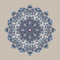 Mandala. Ethnicity turkish round ornament. Ethnic style Royalty Free Stock Photo