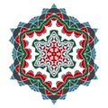 Mandala. Ethnicity turkish round ornament. Royalty Free Stock Photo