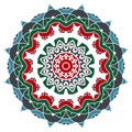 Mandala. Ethnicity turkish round ornament. Royalty Free Stock Photo