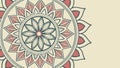 Mandala Floral Section, vector design Generative AI Royalty Free Stock Photo