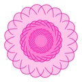 Mandala Flower for element ilustration icon Royalty Free Stock Photo