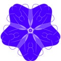 Mandala Flower for element ilustration icon Royalty Free Stock Photo