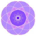 Mandala Flower for element ilustration icon