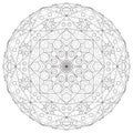 Mandala outline illustration