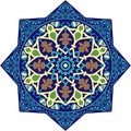 Mandala geometric ornament Islamic style