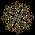 Mandala gold, tribal