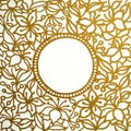 Mandala golden flower drawing art illustration design painting