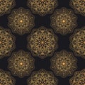 Black and gold ornate elegant background for premium fabrics, design, identity and decor