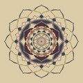 Mandala boho chic neutral colors Oriental Ornament