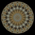 Mandala. Greek ancient style ornamental round mandala pattern. Patterned vector colorful background. Beautiful modern floral