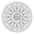 Mandala with hand drawn elements