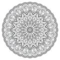 Mandala with hand drawn elements