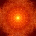 Mandala Healing Decorative Art Healthy Mind Heart Abstract Yellow Red Light Symmetry