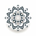 Elegant Black And Gray Mandala Icon Vector Illustrations