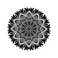 Black and white Vintage Beautiful Decor Mandala