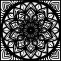 Mandala illustration square pattern