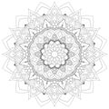 Mandala Intricate Patterns Black and White Good Mood.