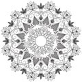 Mandala Intricate Patterns Black and White Good Mood.