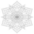 Mandala Intricate Patterns Black and White Good Mood.