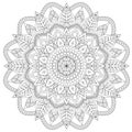 Mandala Intricate Patterns Black and White Good Mood.