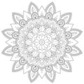 Mandala Intricate Patterns Black and White Good Mood.