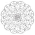 Mandala Intricate Patterns Black and White Good Mood.