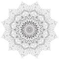 Mandala Intricate Patterns Black and White Good Mood.