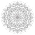 Mandala Intricate Patterns Black and White Good Mood.