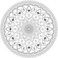 Mandala Intricate Patterns Black and White Good Mood.