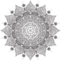 Mandala Intricate Patterns Black and White Good Mood.