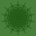 Mandala Isolated. Round Ornament