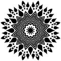 Mandala isolated on white.Mandala. Element, decoration. Royalty Free Stock Photo