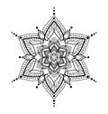 Mandala Mehendi tattoo drawing design