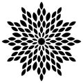 Flower Mandala. Vintage decorative elements. Oriental pattern, vector illustration. Royalty Free Stock Photo