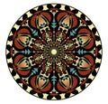 Mandala in nostalgic colors for the acquisition of calm and equanimity. Royalty Free Stock Photo