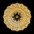 Mandala ornament, golden pattern for your design