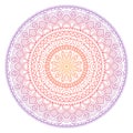 Mandala pattern colored background. Vector illustration. Meditation element for India yoga. Ornament for decorating a Royalty Free Stock Photo