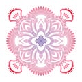 Mandala pattern colored background. Vector illustration. Meditation element for India yoga. Ornament for decorating a Royalty Free Stock Photo