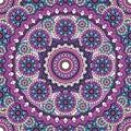 Mandala pattern colored seamless background. illustratio