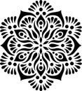 Mandala Pattern Stencil doodles sketch