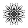 Mandala Pattern Stencil doodles sketch.Ornamental luxury mandala pattern.