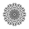 Mandala Pattern Stencil doodles sketch.Ornamental luxury mandala pattern.