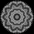 Mandala pattern white