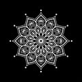 Mandala pattern white