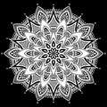 Mandala pattern white