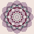 Mandala Pink and Purple Oriental Ornament