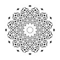 Mandala. Radial Circular Geometric Pattern