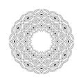 Mandala. Radial Circular Geometric Pattern