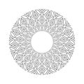 Mandala. Radial Circular Geometric Pattern